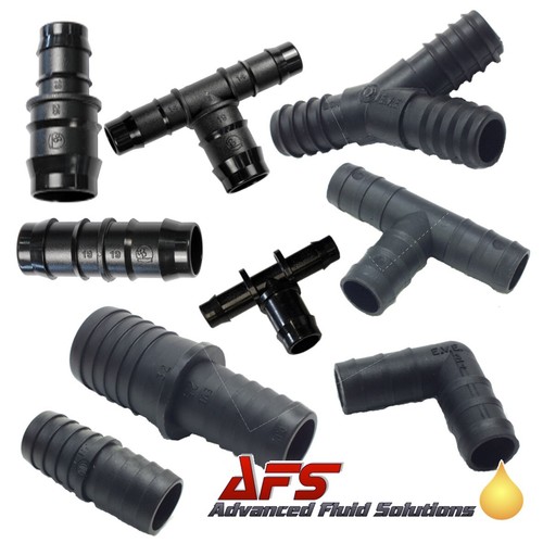 Black plastic barbed hose - plastic,