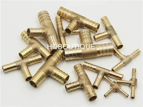 Brass tee reducing - tee, joiner