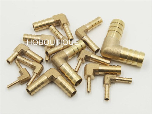 Degree elbow brass barb - brass,